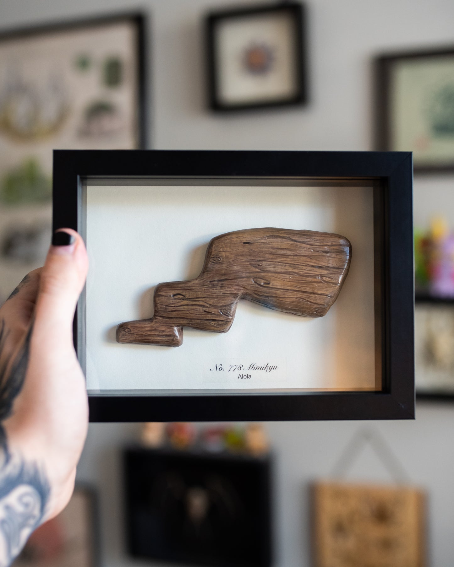 Mimikyu Tail Pokemon 5 x 7 Shadow Box