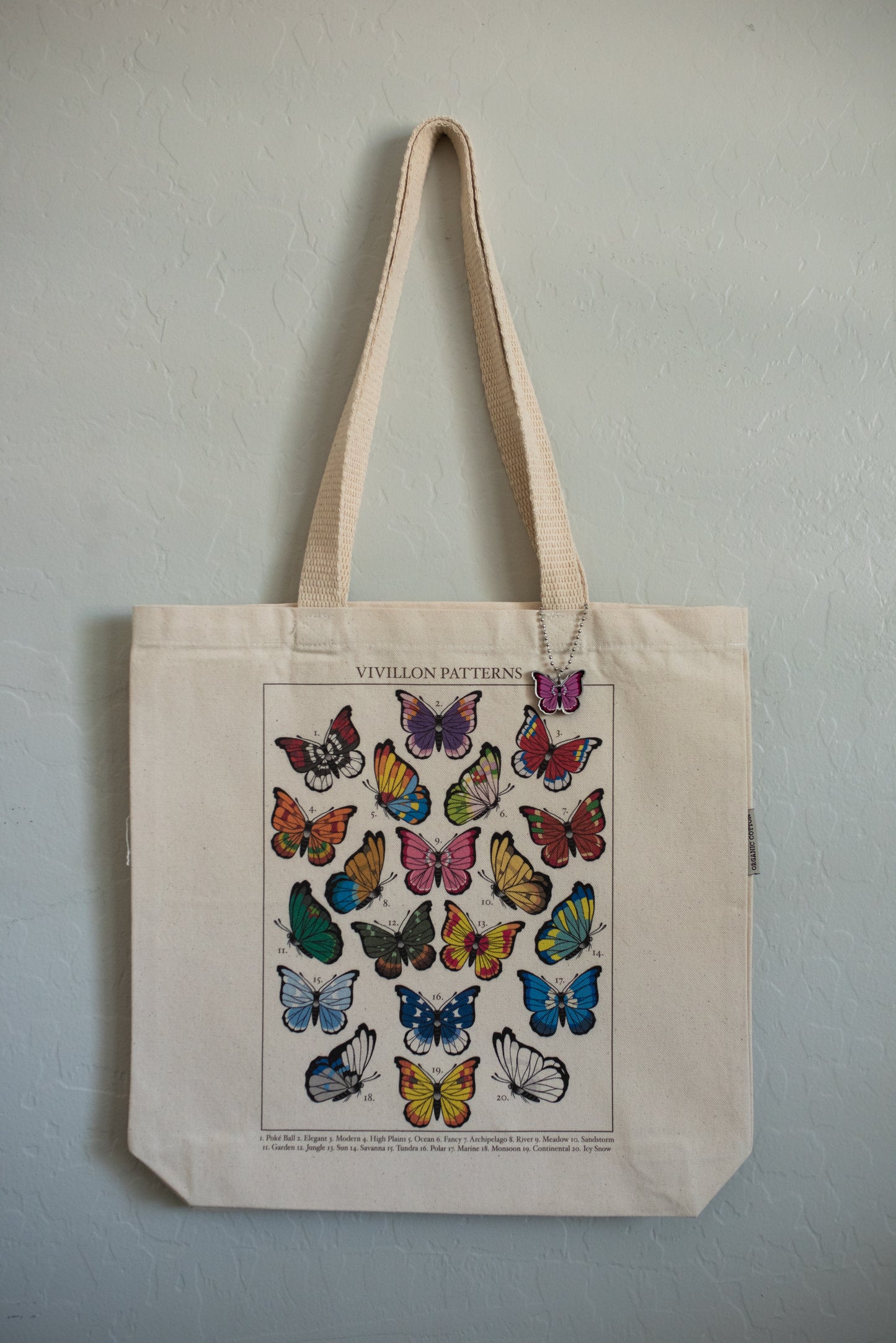 Vivillon Patterns Tote Bag