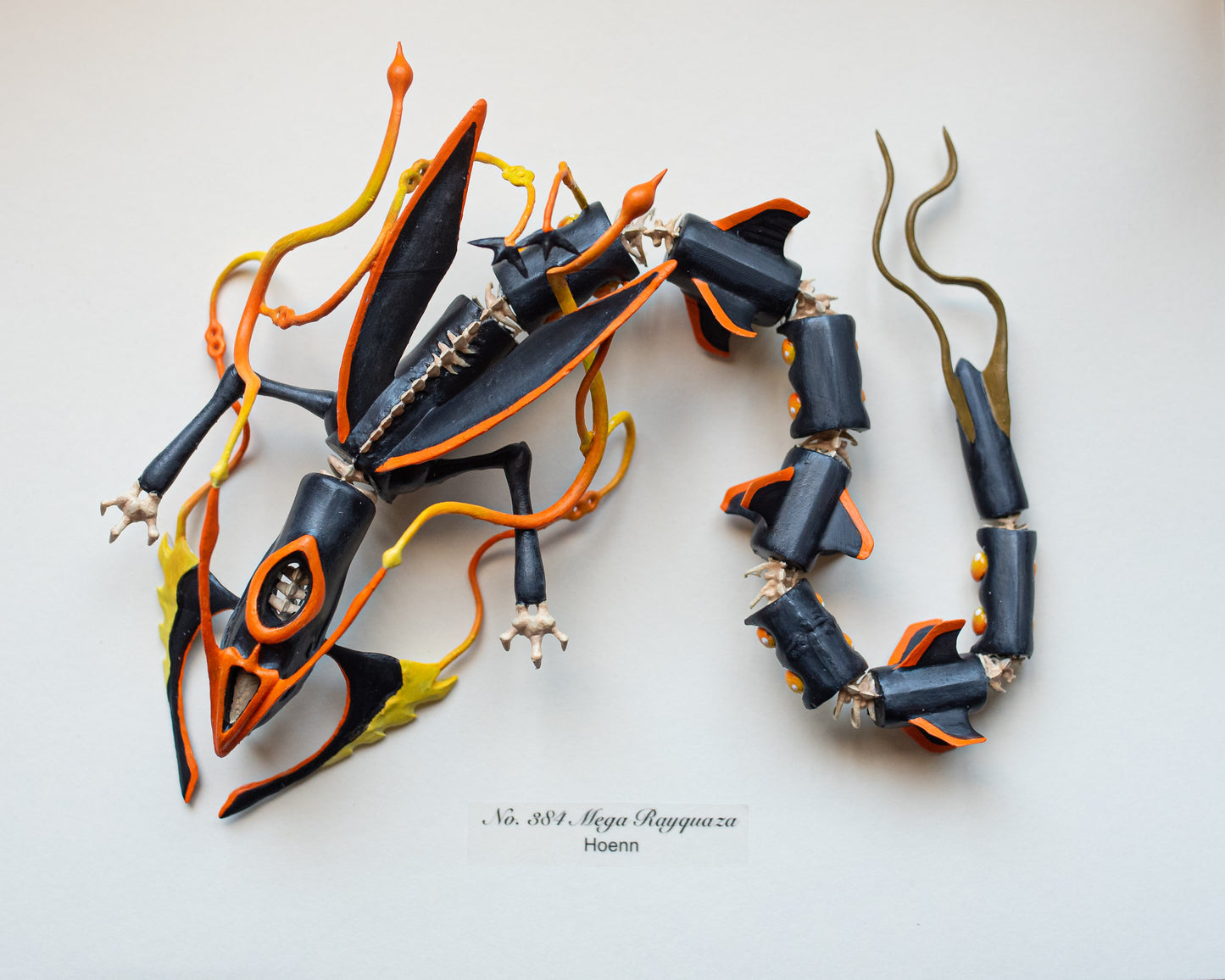 Shiny Mega Rayquaza Taxidermy - 8x10 Shadowbox