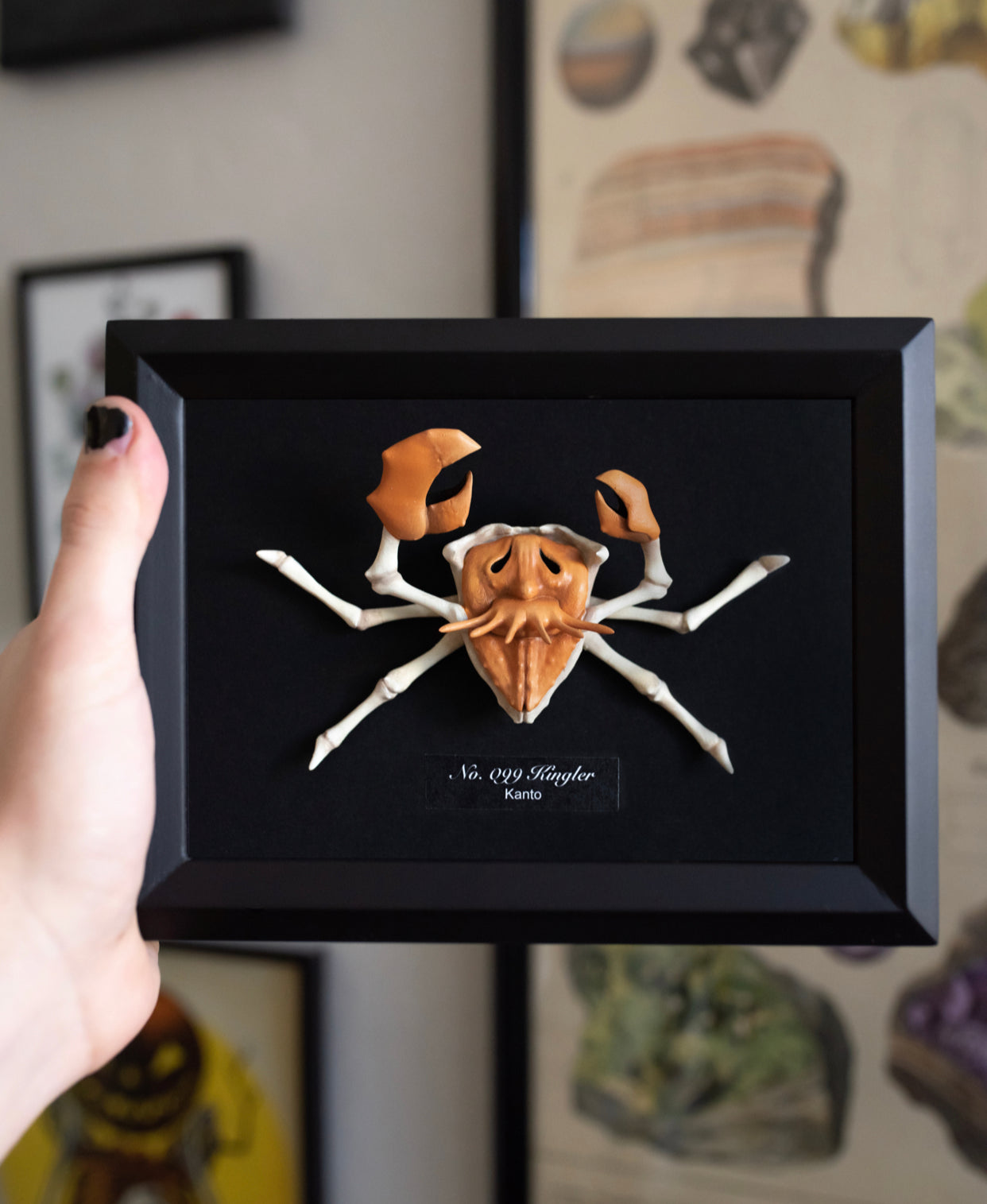 Kingler Pokémon Shadowbox 5x7