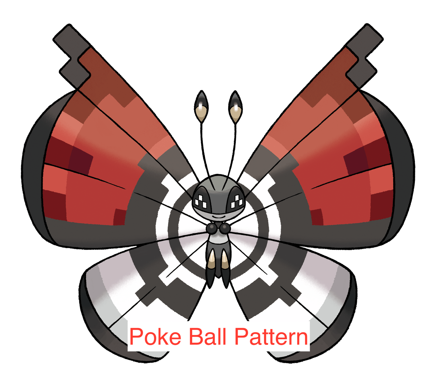 Vivillon Pokémon Shadowbox - 6x6
