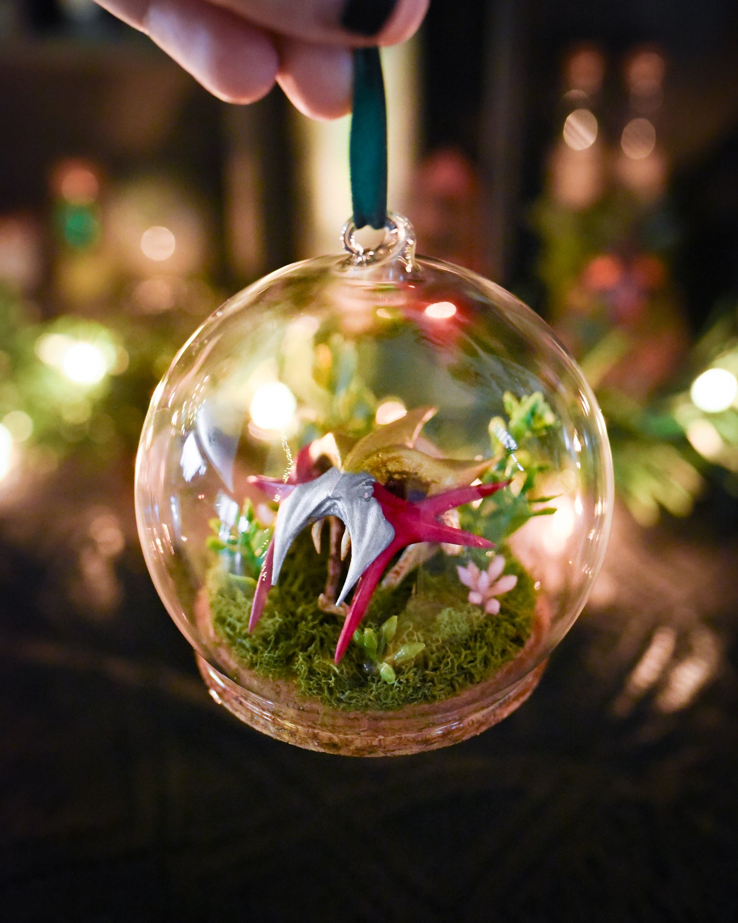 Medium Glass Dome Pokemon Skull Ornament