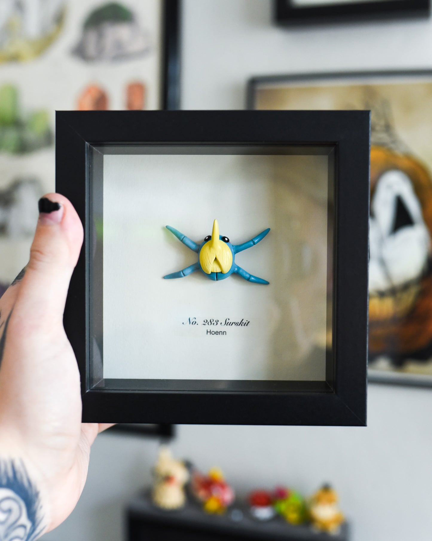 Surskit Pokemon 6x6 Shadow Box