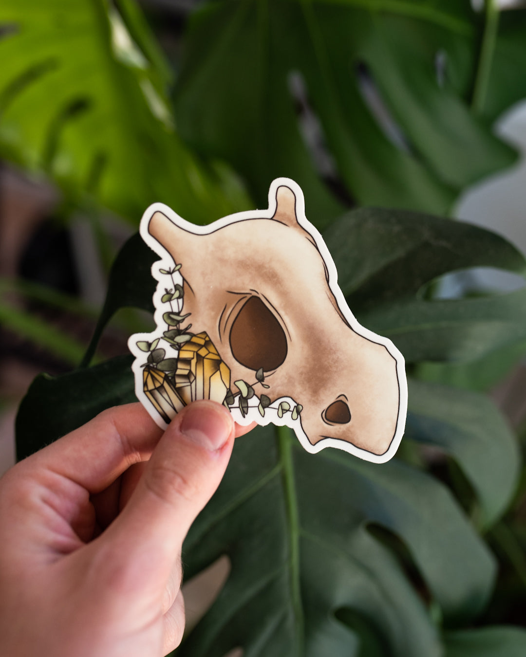 Cubone Skull Sticker