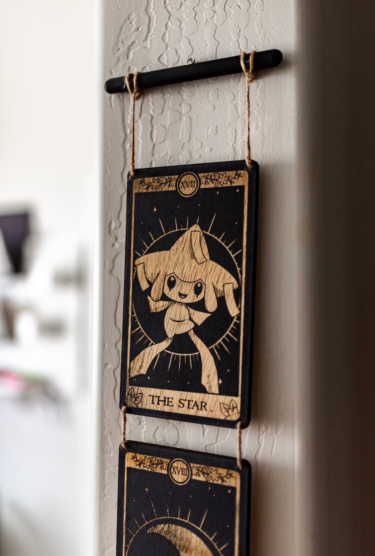 Pokémon Tarot Wood Hanging Display